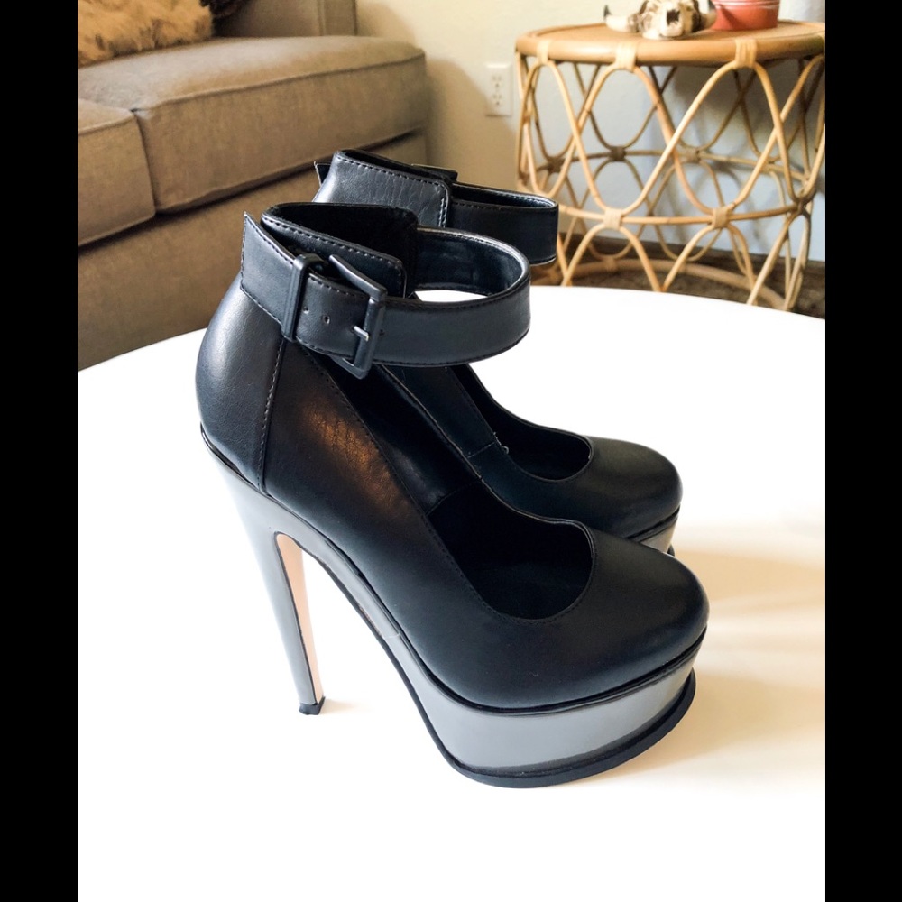 Genuine Leather Aldo Platform Heel